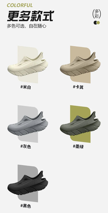 Anti slip hole shoes for men in summer 2026 new anti odor and anti poop feeling, outdoor sports EVA womens outdoor cool slippers