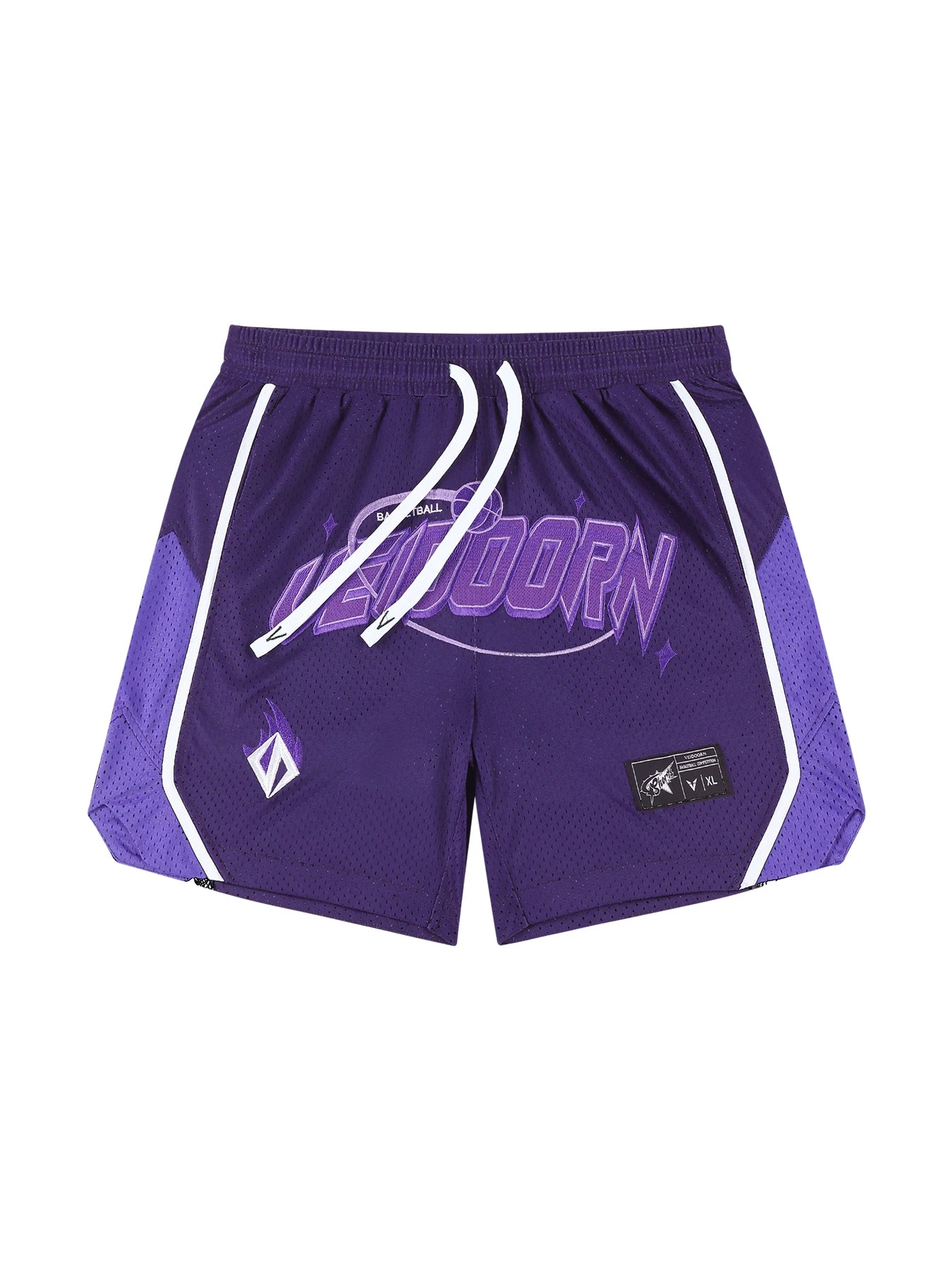 Street Style Breathable Mesh Basketball Shorts for Men Elastic Waistband Gym Shorts with Pockets Training Running Short Pants