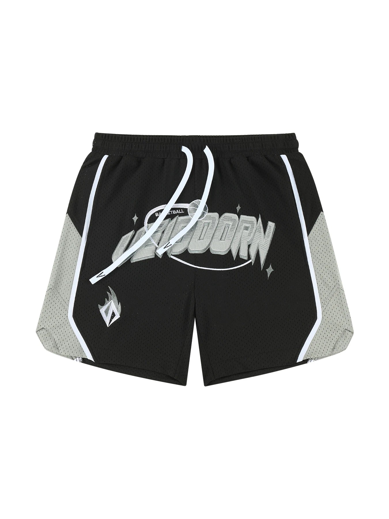 Street Style Breathable Mesh Basketball Shorts for Men Elastic Waistband Gym Shorts with Pockets Training Running Short Pants