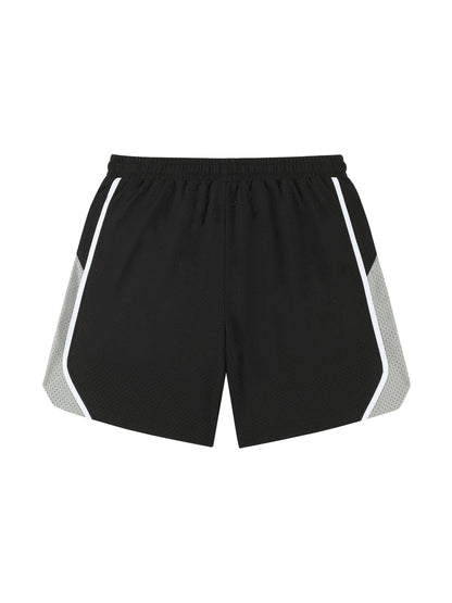 Street Style Breathable Mesh Basketball Shorts for Men Elastic Waistband Gym Shorts with Pockets Training Running Short Pants