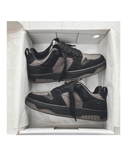 Men's Run Sneaker Walking Leather Shoes Youth Casual Cricket Shoes Fashion Trend Board Shoes Comfort Skateboard Shoes
