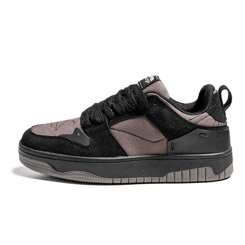 Men's Run Sneaker Walking Leather Shoes Youth Casual Cricket Shoes Fashion Trend Board Shoes Comfort Skateboard Shoes