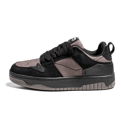 Men's Run Sneaker Walking Leather Shoes Youth Casual Cricket Shoes Fashion Trend Board Shoes Comfort Skateboard Shoes