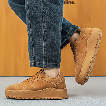 Men Casual Shoes Fashion Comfort Flat Bottomed Wear-resistant Non Slip Teenagers Outdoor Breathe Versatile Walking Board Shoes