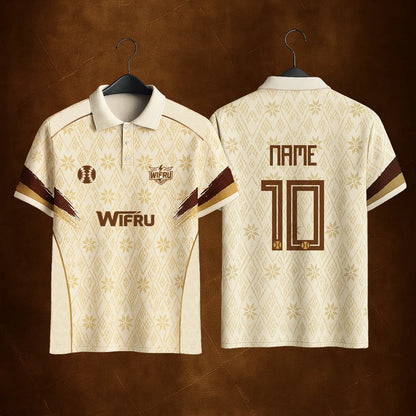 WIFRU Cricket Sports Jersey Men's Outdoor Lightweight Breathable Quick Dry POLO Shirt Youth Trainer Custom Number Uniform Tops