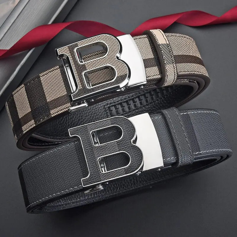 Luxury Brand Men Belt High Quality Leather Business Designer famous Belts for men Jeans Strap Male Metal Buckle belt