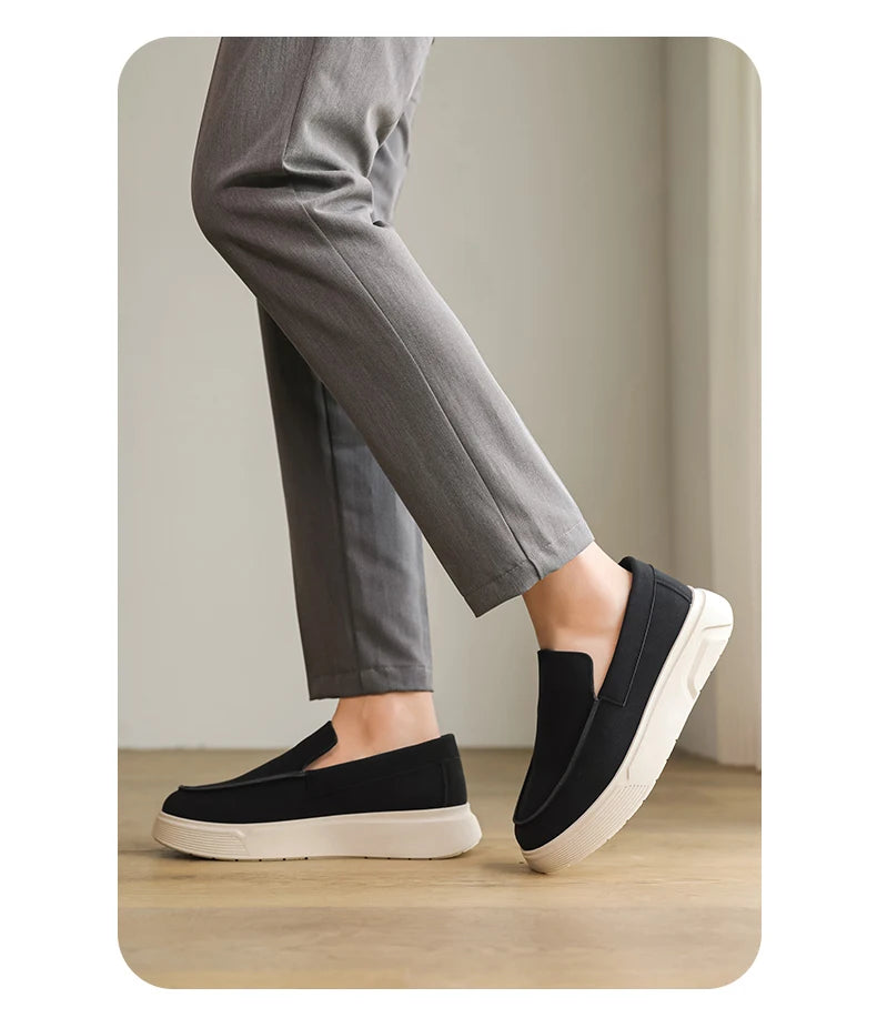 Hot Sale Platform Loafers Man Moccasins Big Size 46 Summer Men's Casual Shoes Comfortable Breathable Slip on Shoes For Men Flats