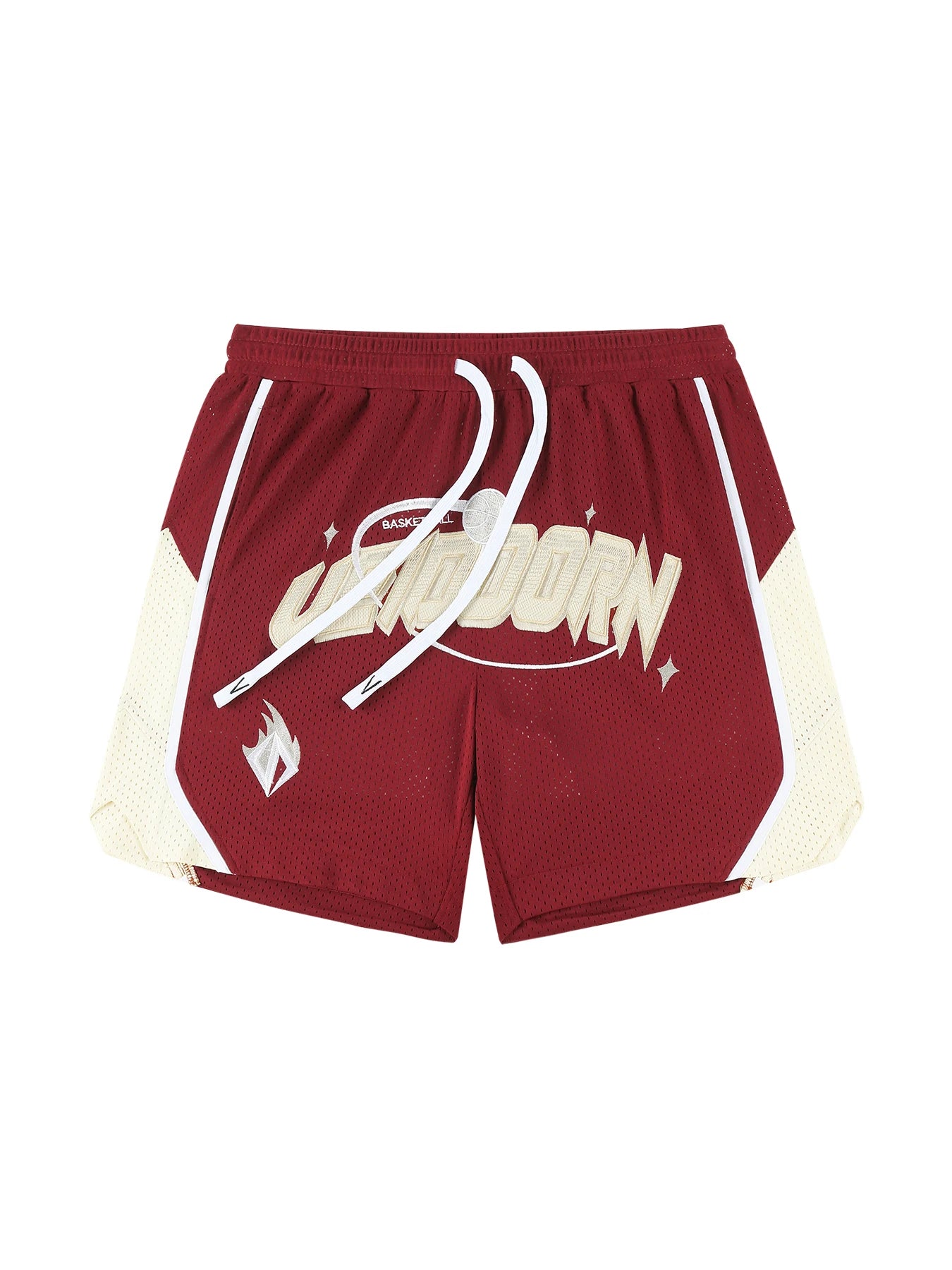 Street Style Breathable Mesh Basketball Shorts for Men Elastic Waistband Gym Shorts with Pockets Training Running Short Pants