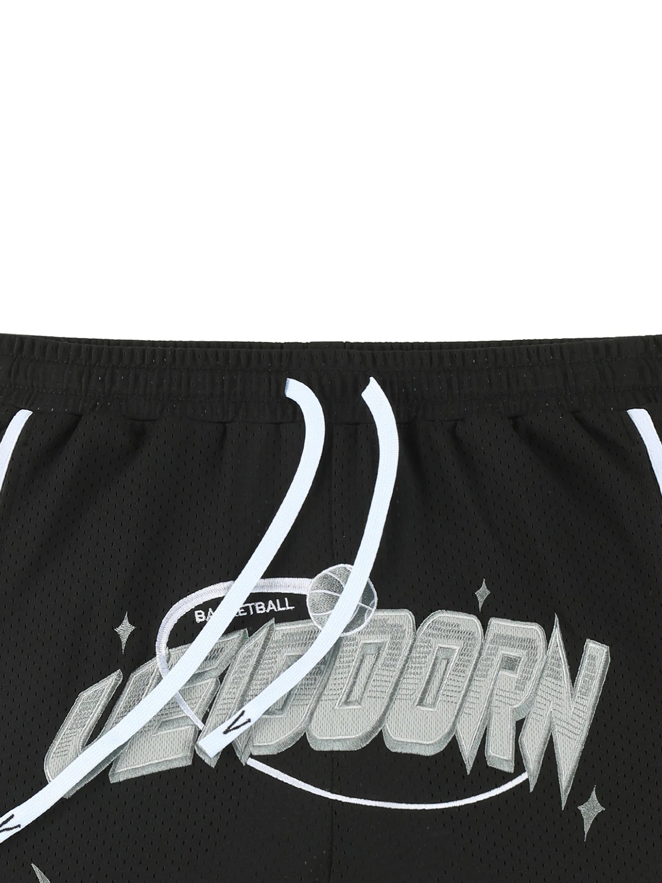Street Style Breathable Mesh Basketball Shorts for Men Elastic Waistband Gym Shorts with Pockets Training Running Short Pants