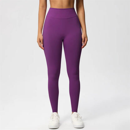 2026 Bum Shaping Leggings Women Seamless Sports Yoga Pants Low Ribbed Band Gym clothes Fitness Workout Scrunch Butt Tight