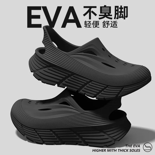 Anti slip hole shoes for men in summer 2026 new anti odor and anti poop feeling, outdoor sports EVA womens outdoor cool slippers