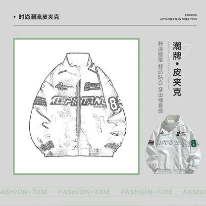 Leather Jacket Men Winter 2025 Motorcycle PU Leather Jacket Mens Stand Collar Casual Windbreaker Ropa De Hombre Slim Coat 7XL