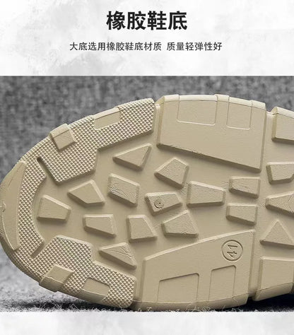 New Climbing Safety Shoes for Men Mesh Breathable Outdoor Sports Trend Low-top Skating Shoe Male Light Non-slip Platform Sneaker