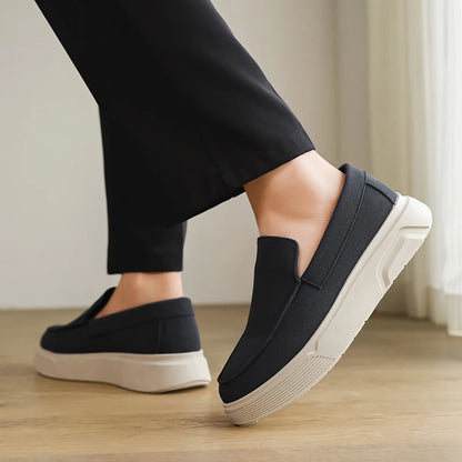 Hot Sale Platform Loafers Man Moccasins Big Size 46 Summer Men's Casual Shoes Comfortable Breathable Slip on Shoes For Men Flats