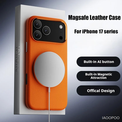 Luxurious Leather Back Electroplated Soft TPU Cover Case For iPhone 17 pro Max Air iPhone 16 15 14 ProMax