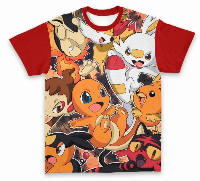 Dragon Ball x Japanese Style V-Neck Jersey Goku Sakura Pagoda Anime Football Shirt for Men