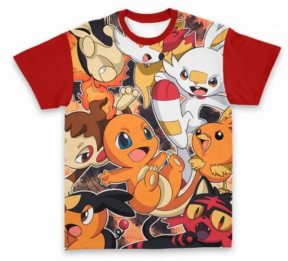 Dragon Ball x Japanese Style V-Neck Jersey Goku Sakura Pagoda Anime Football Shirt for Men