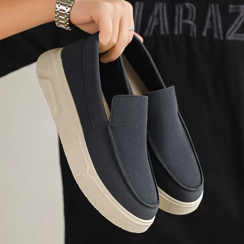 Hot Sale Platform Loafers Man Moccasins Big Size 46 Summer Men's Casual Shoes Comfortable Breathable Slip on Shoes For Men Flats