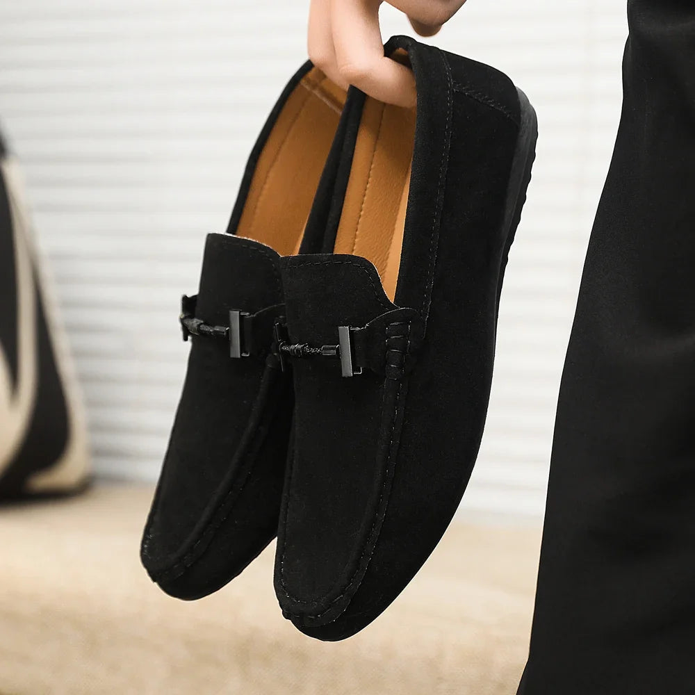 Men Loafers Soft High Quality Spring Autumn Shoes Men Casual Shoes Warm Slip on Flats Driving Shoes Large Size chaussure hommes
