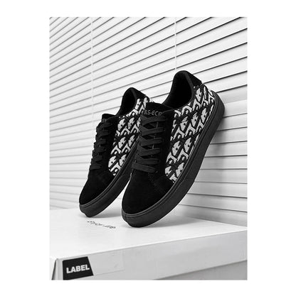 Skateboard Shoes Men Canvas Sneakers Casual Breathable Walking Shoes Lightweight Flat Shoes for Men Street Trend Sport Shoe