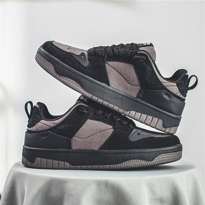 Men's Run Sneaker Walking Leather Shoes Youth Casual Cricket Shoes Fashion Trend Board Shoes Comfort Skateboard Shoes