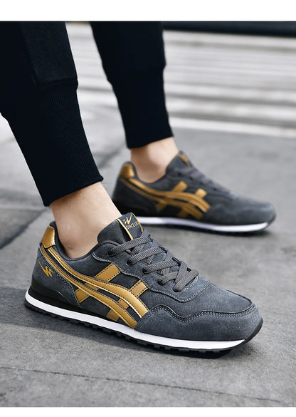 Double Star Men's Skateboard Shoes, Anti Slip and Wear-resistant, Lightweight and Fashionable, Versatile and Trendy Men's Shoes