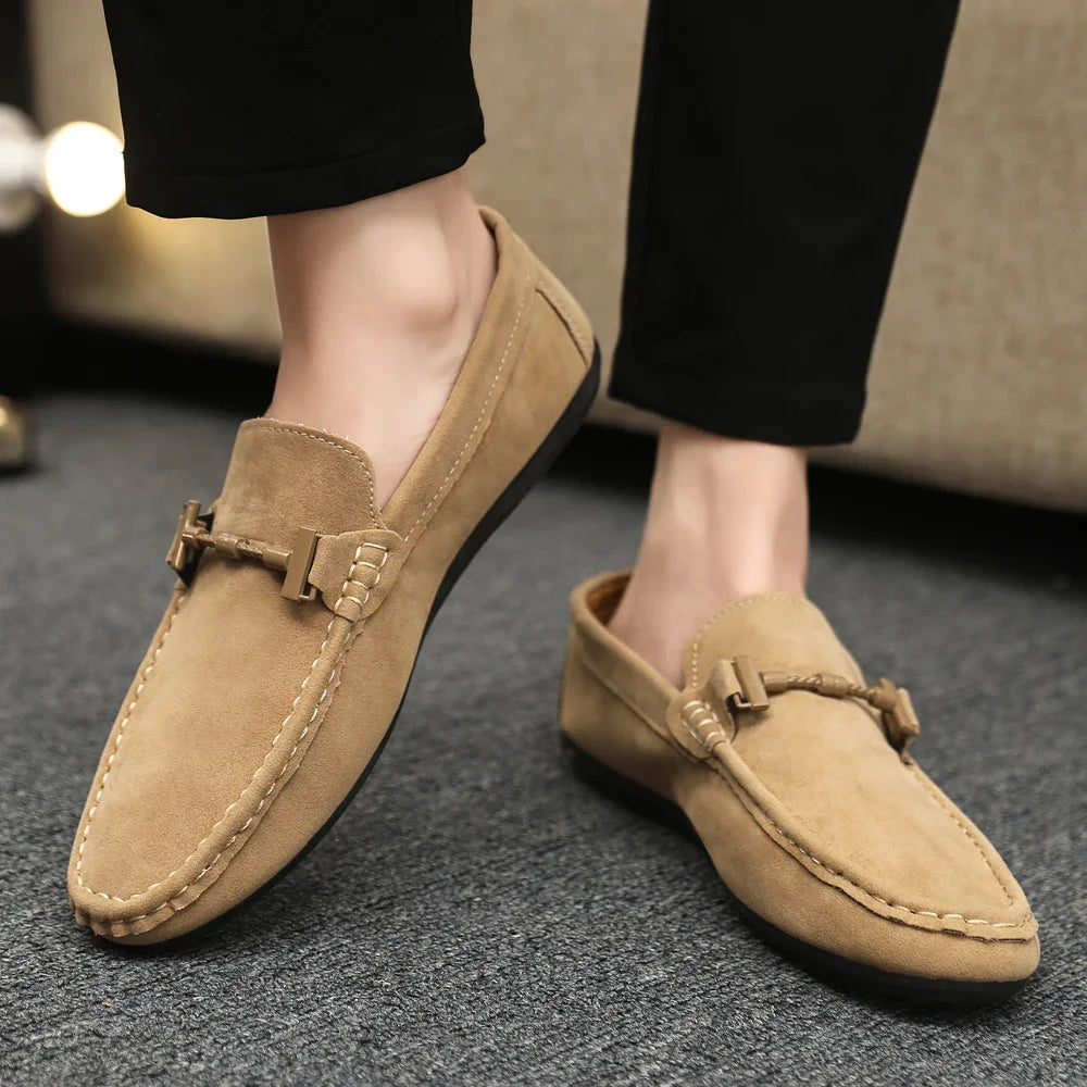 Men Loafers Soft High Quality Spring Autumn Shoes Men Casual Shoes Warm Slip on Flats Driving Shoes Large Size chaussure hommes