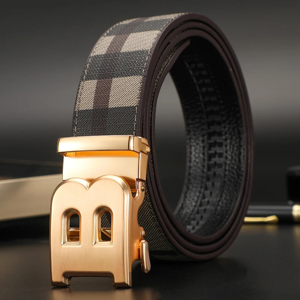 2025 New business Men Belt Male Genuine Leather Belt Strap Famous Brand Luxury Automatic B Belts for Women Canvas belt jeans