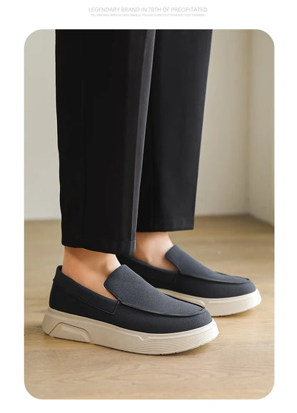 Hot Sale Platform Loafers Man Moccasins Big Size 46 Summer Men's Casual Shoes Comfortable Breathable Slip on Shoes For Men Flats