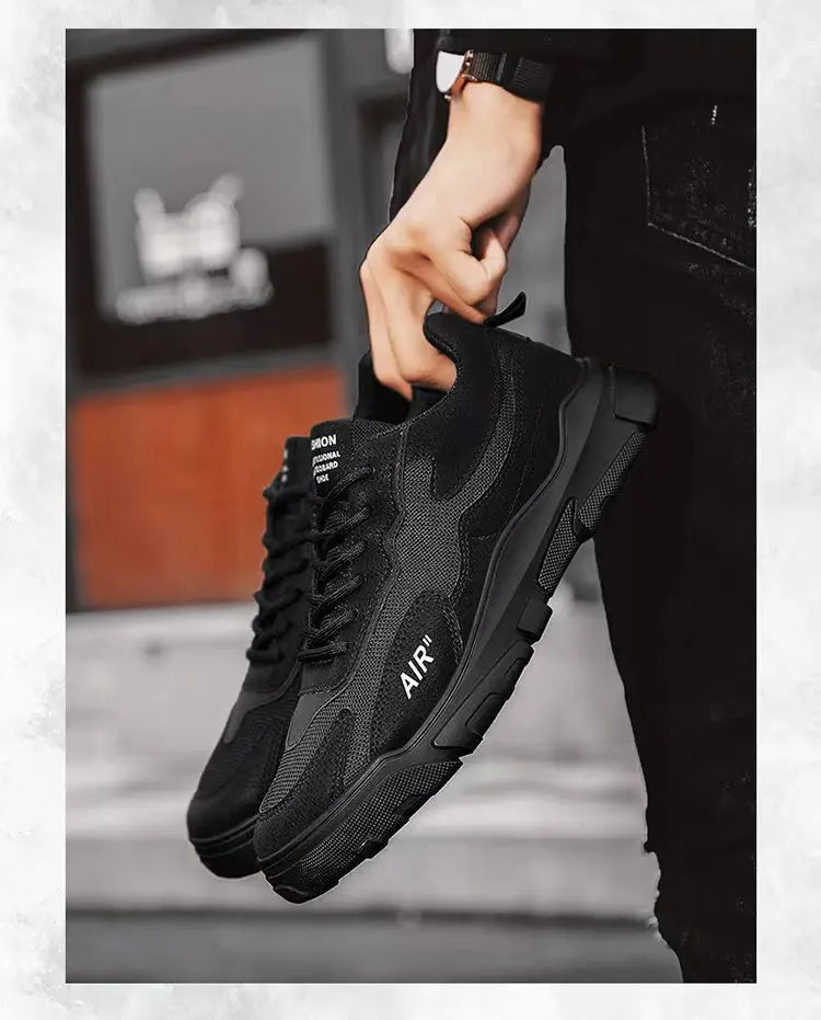 New Climbing Safety Shoes for Men Mesh Breathable Outdoor Sports Trend Low-top Skating Shoe Male Light Non-slip Platform Sneaker