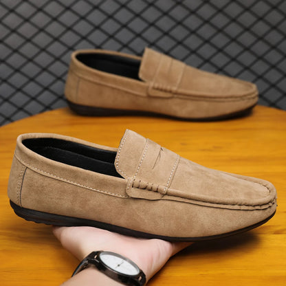 Men Loafers Soft High Quality Spring Autumn Shoes Men Casual Shoes Warm Slip on Flats Driving Shoes Large Size chaussure hommes