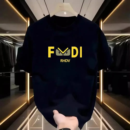 American Trendy Brand Cotton Short-sleeved T-shirt Men's and Women's 2025 Summer Casual Crew Neck T-shirts Tops