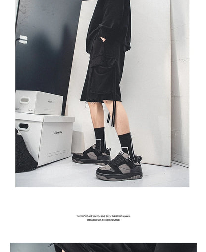 Men's Run Sneaker Walking Leather Shoes Youth Casual Cricket Shoes Fashion Trend Board Shoes Comfort Skateboard Shoes