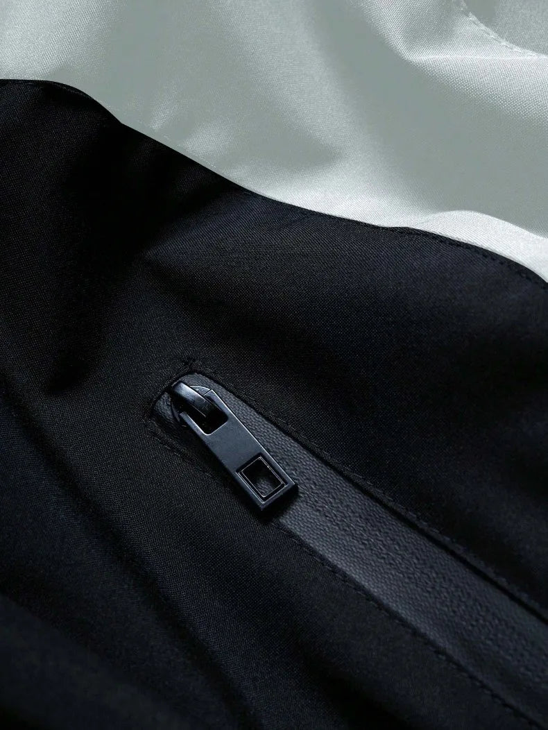 American Style Winter Short Jackets Men Fleece Lined Warm Hooded Coat Man Hip Hop Streetwear Loose Fit Outdoor Windbreaker