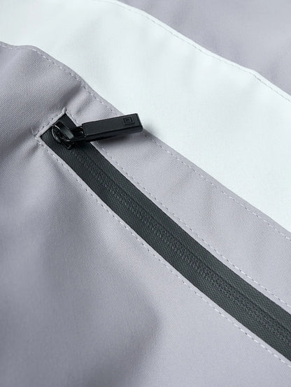 Autumn Winter Men's Clothing Lightweight Casual Windbreaker Jacket For Man Loose Fit Polyester Solid Long Sleeve Outerwear