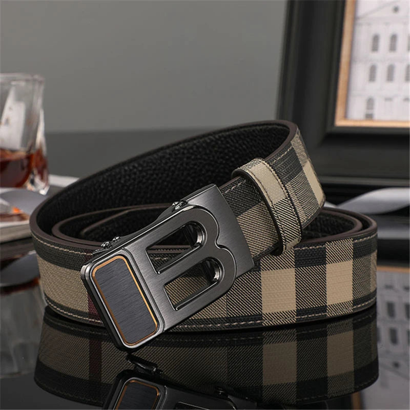 2025 New business Men Belt Male Genuine Leather Belt Strap Famous Brand Luxury Automatic B Belts for Women Canvas belt jeans