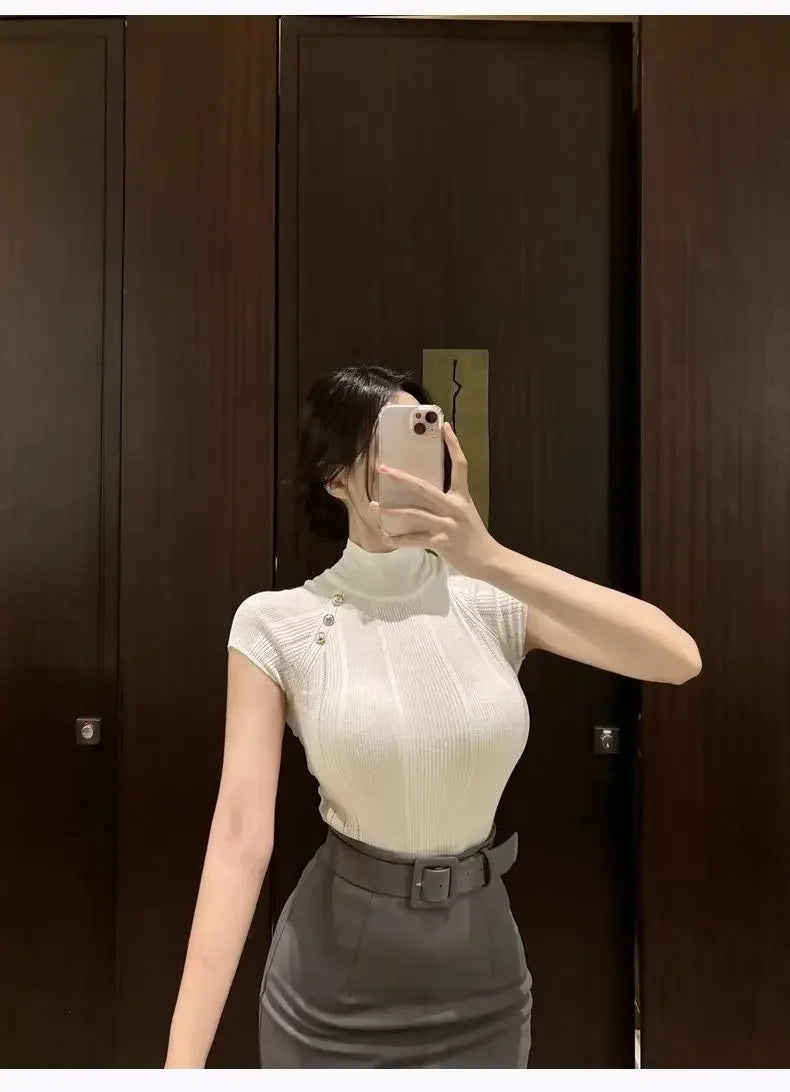 Korean Autumn Dress New Style Stylish and Slim and High Waist Belt and Hip Skirt Korean Versatile Skirt Trendy