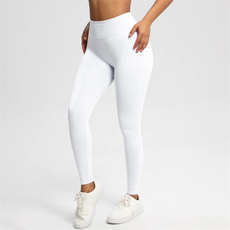 2026 Bum Shaping Leggings Women Seamless Sports Yoga Pants Low Ribbed Band Gym clothes Fitness Workout Scrunch Butt Tight
