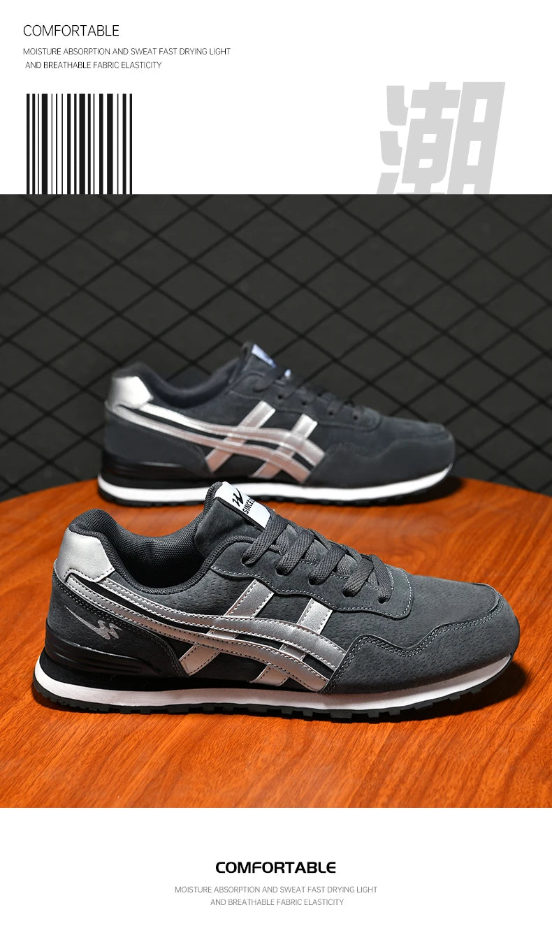 Double Star Men's Skateboard Shoes, Anti Slip and Wear-resistant, Lightweight and Fashionable, Versatile and Trendy Men's Shoes