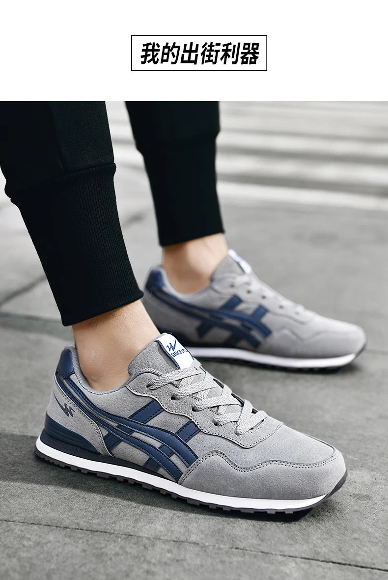 Double Star Men's Skateboard Shoes, Anti Slip and Wear-resistant, Lightweight and Fashionable, Versatile and Trendy Men's Shoes