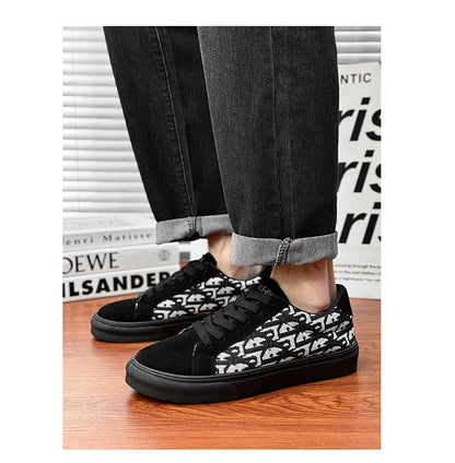 Skateboard Shoes Men Canvas Sneakers Casual Breathable Walking Shoes Lightweight Flat Shoes for Men Street Trend Sport Shoe