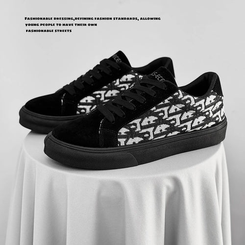 Skateboard Shoes Men Canvas Sneakers Casual Breathable Walking Shoes Lightweight Flat Shoes for Men Street Trend Sport Shoe