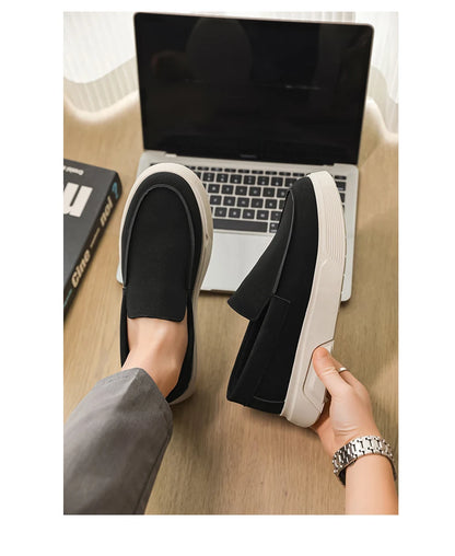 Hot Sale Platform Loafers Man Moccasins Big Size 46 Summer Men's Casual Shoes Comfortable Breathable Slip on Shoes For Men Flats