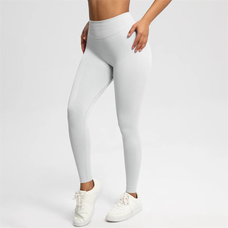 2026 Bum Shaping Leggings Women Seamless Sports Yoga Pants Low Ribbed Band Gym clothes Fitness Workout Scrunch Butt Tight