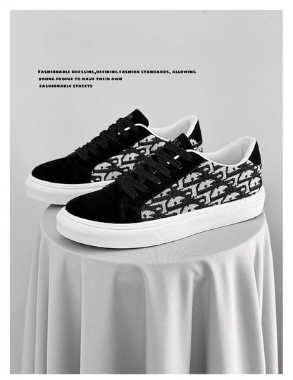 Skateboard Shoes Men Canvas Sneakers Casual Breathable Walking Shoes Lightweight Flat Shoes for Men Street Trend Sport Shoe