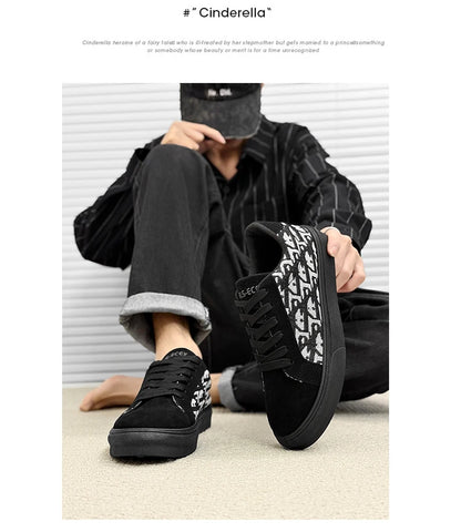 Skateboard Shoes Men Canvas Sneakers Casual Breathable Walking Shoes Lightweight Flat Shoes for Men Street Trend Sport Shoe