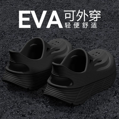 Anti slip hole shoes for men in summer 2026 new anti odor and anti poop feeling, outdoor sports EVA womens outdoor cool slippers