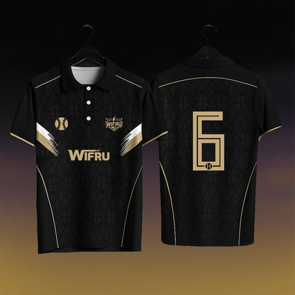 WIFRU Cricket Sports Jersey Men's Outdoor Lightweight Breathable Quick Dry POLO Shirt Youth Trainer Custom Number Uniform Tops