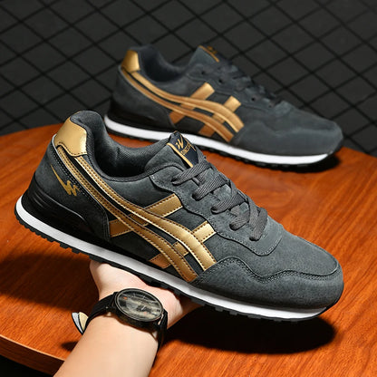 Double Star Men's Skateboard Shoes, Anti Slip and Wear-resistant, Lightweight and Fashionable, Versatile and Trendy Men's Shoes