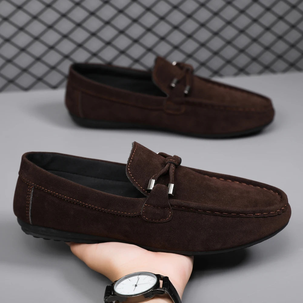 Men Loafers Soft High Quality Spring Autumn Shoes Men Casual Shoes Warm Slip on Flats Driving Shoes Large Size chaussure hommes